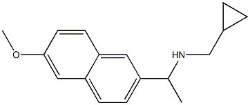 (cyclopropylmethyl)[1-(6-methoxynaphthalen-2-yl)ethyl]amine Struktur