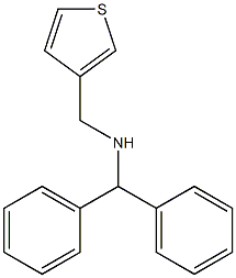 (diphenylmethyl)(thiophen-3-ylmethyl)amine Struktur