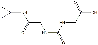 [({[2-(cyclopropylamino)-2-oxoethyl]amino}carbonyl)amino]acetic acid Struktur