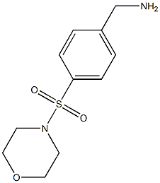 [4-(morpholine-4-sulfonyl)phenyl]methanamine Struktur