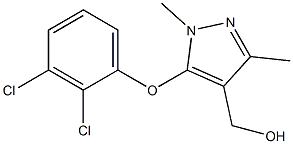 [5-(2,3-dichlorophenoxy)-1,3-dimethyl-1H-pyrazol-4-yl]methanol Struktur