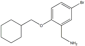 [5-bromo-2-(cyclohexylmethoxy)phenyl]methanamine Struktur