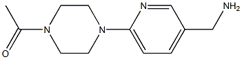 [6-(4-acetylpiperazin-1-yl)pyridin-3-yl]methylamine Struktur