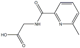 {[(6-methylpyridin-2-yl)carbonyl]amino}acetic acid Struktur