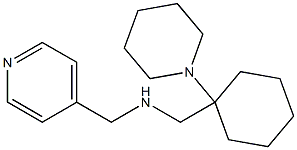 {[1-(piperidin-1-yl)cyclohexyl]methyl}(pyridin-4-ylmethyl)amine Struktur