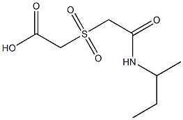 {[2-(sec-butylamino)-2-oxoethyl]sulfonyl}acetic acid Struktur