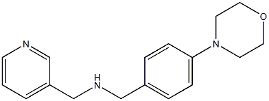 {[4-(morpholin-4-yl)phenyl]methyl}(pyridin-3-ylmethyl)amine Struktur