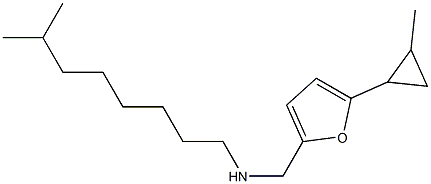 {[5-(2-methylcyclopropyl)furan-2-yl]methyl}(7-methyloctyl)amine Struktur