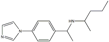 {1-[4-(1H-imidazol-1-yl)phenyl]ethyl}(pentan-2-yl)amine Struktur