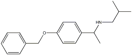 {1-[4-(benzyloxy)phenyl]ethyl}(2-methylpropyl)amine Struktur