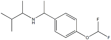 {1-[4-(difluoromethoxy)phenyl]ethyl}(3-methylbutan-2-yl)amine Struktur