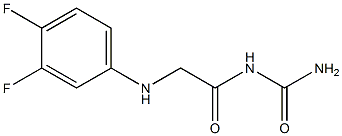 {2-[(3,4-difluorophenyl)amino]acetyl}urea Struktur