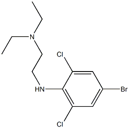 {2-[(4-bromo-2,6-dichlorophenyl)amino]ethyl}diethylamine Struktur