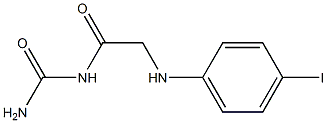 {2-[(4-iodophenyl)amino]acetyl}urea Struktur