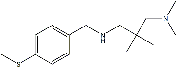 {2-[(dimethylamino)methyl]-2-methylpropyl}({[4-(methylsulfanyl)phenyl]methyl})amine Struktur