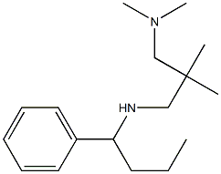 {2-[(dimethylamino)methyl]-2-methylpropyl}(1-phenylbutyl)amine Struktur