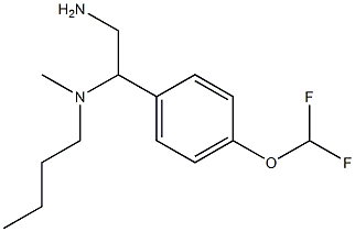 {2-amino-1-[4-(difluoromethoxy)phenyl]ethyl}(butyl)methylamine Struktur