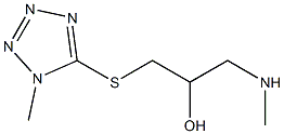 {2-hydroxy-3-[(1-methyl-1H-1,2,3,4-tetrazol-5-yl)sulfanyl]propyl}(methyl)amine Struktur