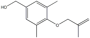 {3,5-dimethyl-4-[(2-methylprop-2-en-1-yl)oxy]phenyl}methanol Struktur