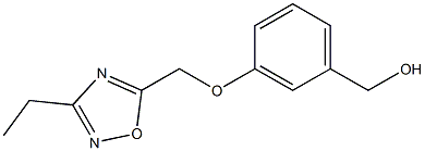 {3-[(3-ethyl-1,2,4-oxadiazol-5-yl)methoxy]phenyl}methanol Struktur