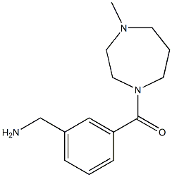 {3-[(4-methyl-1,4-diazepan-1-yl)carbonyl]phenyl}methanamine Struktur