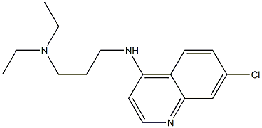 {3-[(7-chloroquinolin-4-yl)amino]propyl}diethylamine Struktur