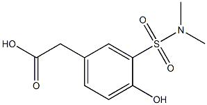 {3-[(dimethylamino)sulfonyl]-4-hydroxyphenyl}acetic acid Struktur