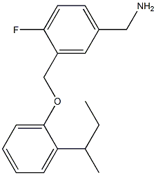 {3-[2-(butan-2-yl)phenoxymethyl]-4-fluorophenyl}methanamine Struktur