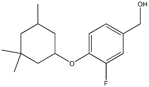 {3-fluoro-4-[(3,3,5-trimethylcyclohexyl)oxy]phenyl}methanol Struktur