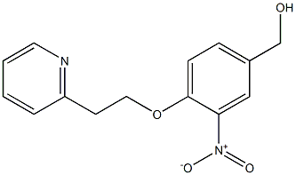 {3-nitro-4-[2-(pyridin-2-yl)ethoxy]phenyl}methanol Struktur