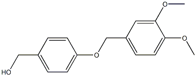 {4-[(3,4-dimethoxyphenyl)methoxy]phenyl}methanol Struktur