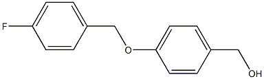 {4-[(4-fluorophenyl)methoxy]phenyl}methanol Struktur