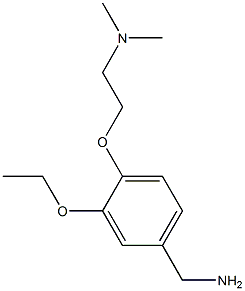 {4-[2-(dimethylamino)ethoxy]-3-ethoxyphenyl}methanamine Struktur