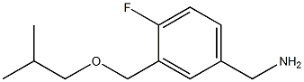 {4-fluoro-3-[(2-methylpropoxy)methyl]phenyl}methanamine Struktur