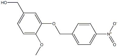 {4-methoxy-3-[(4-nitrophenyl)methoxy]phenyl}methanol Struktur