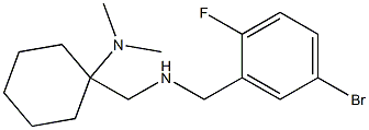 1-({[(5-bromo-2-fluorophenyl)methyl]amino}methyl)-N,N-dimethylcyclohexan-1-amine Struktur