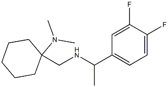 1-({[1-(3,4-difluorophenyl)ethyl]amino}methyl)-N,N-dimethylcyclohexan-1-amine Struktur