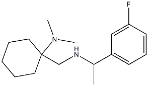 1-({[1-(3-fluorophenyl)ethyl]amino}methyl)-N,N-dimethylcyclohexan-1-amine Struktur