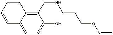 1-({[3-(ethenyloxy)propyl]amino}methyl)naphthalen-2-ol Struktur