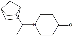 1-(1-bicyclo[2.2.1]hept-2-ylethyl)piperidin-4-one Struktur