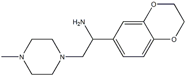 1-(2,3-dihydro-1,4-benzodioxin-6-yl)-2-(4-methylpiperazin-1-yl)ethanamine Struktur