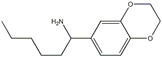 1-(2,3-dihydro-1,4-benzodioxin-6-yl)hexan-1-amine Struktur