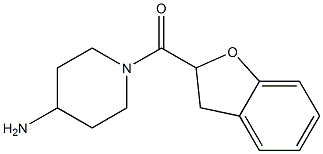 1-(2,3-dihydro-1-benzofuran-2-ylcarbonyl)piperidin-4-amine Struktur