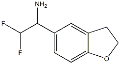 1-(2,3-dihydro-1-benzofuran-5-yl)-2,2-difluoroethan-1-amine Struktur