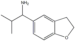 1-(2,3-dihydro-1-benzofuran-5-yl)-2-methylpropan-1-amine Struktur