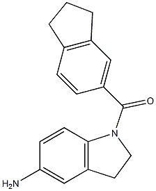 1-(2,3-dihydro-1H-inden-5-ylcarbonyl)-2,3-dihydro-1H-indol-5-amine Struktur