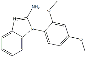 1-(2,4-dimethoxyphenyl)-1H-1,3-benzodiazol-2-amine Struktur