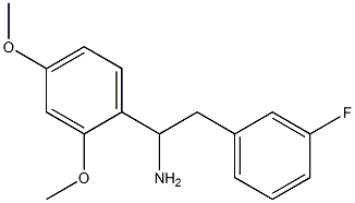 1-(2,4-dimethoxyphenyl)-2-(3-fluorophenyl)ethan-1-amine Struktur