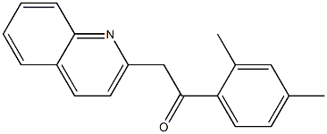 1-(2,4-dimethylphenyl)-2-(quinolin-2-yl)ethan-1-one Struktur