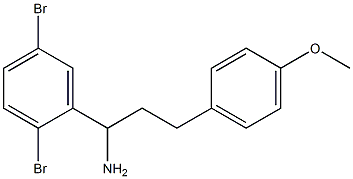 1-(2,5-dibromophenyl)-3-(4-methoxyphenyl)propan-1-amine Struktur